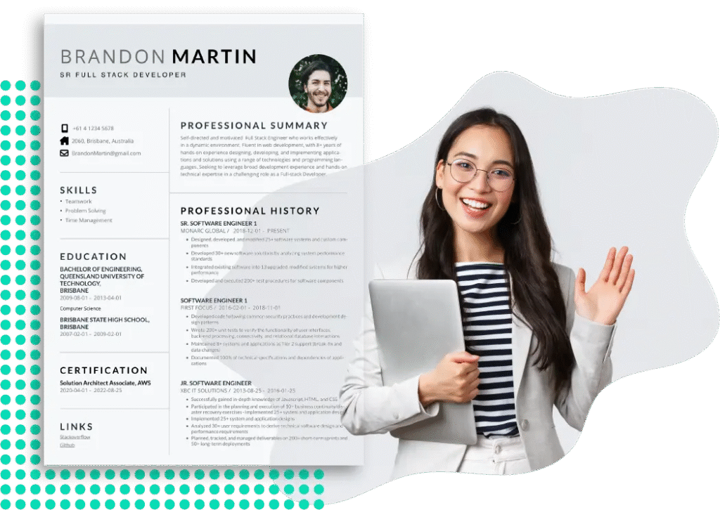 Resume template preview