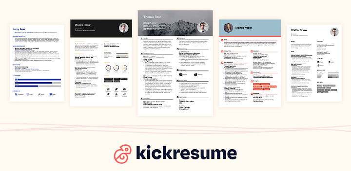 Creative CV template for designers